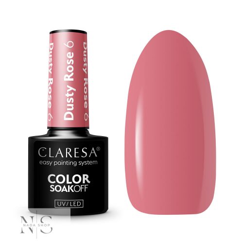 CLARESA GÉL LAKK DUSTY ROSE 6 - 5G