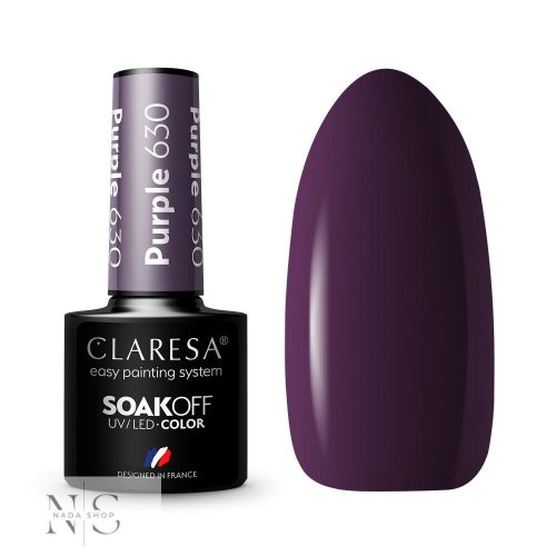 CLARESA GÉL LAKK PURPLE 630 -5G