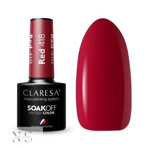 CLARESA GÉL LAKK RED 418 -5G