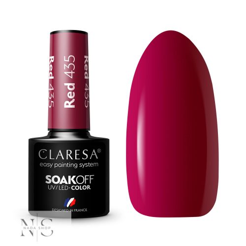 CLARESA GÉL LAKK RED 435 -5G