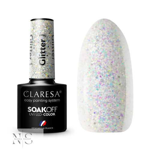 CLARESA GÉL LAKK GLITTER 1- 5G