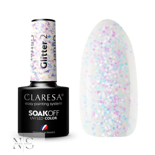 CLARESA GÉL LAKK GLITTER 2- 5G