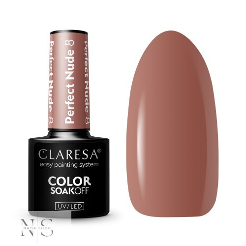 CLARESA PERFECT NUDE 8 -5G Gél lakk