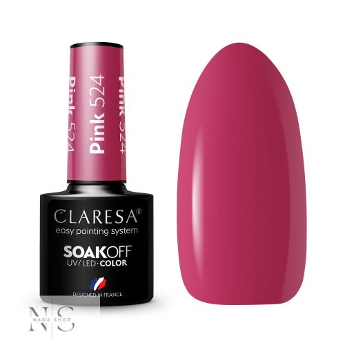 CLARESA GÉL LAKK PINK 524 -5G