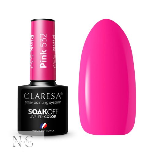 CLARESA GÉL LAKK PINK 532 -5G