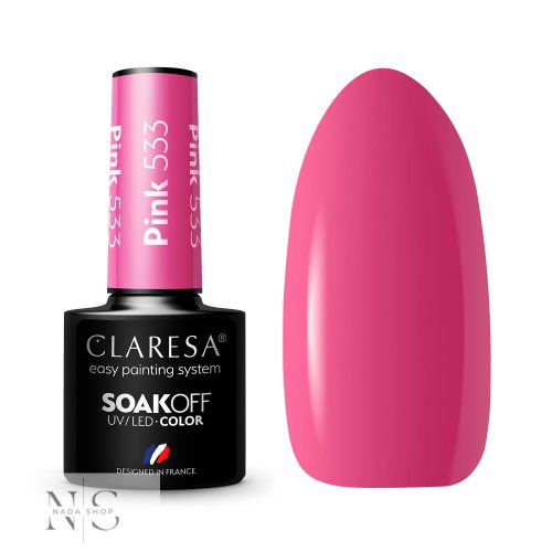 CLARESA GÉL LAKK PINK 533 -5G