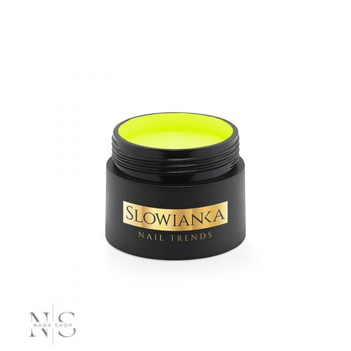 Slowianka Színes önterülő építő zselé - Milky Neon Gel Lemon 15 g