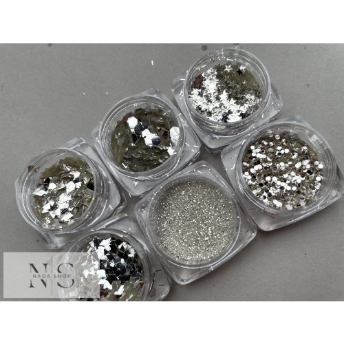 Mix glitter Silver 1