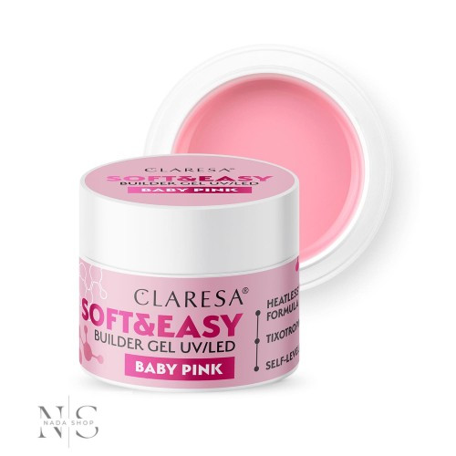 CLARESA SOFT&EASY ÉPÍTŐZSELÉ BABY PINK 12G