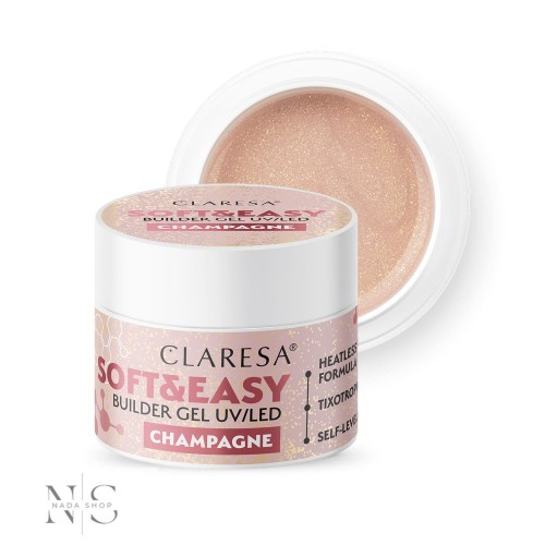 CLARESA SOFT&EASY ÉPÍTŐZSELÉ CHAMPAGNE 12G