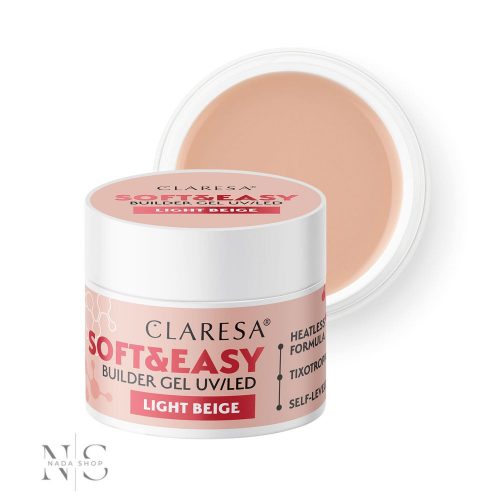 CLARESA SOFT&EASY ÉPÍTŐZSELÉ LIGHT BEIGE 12G